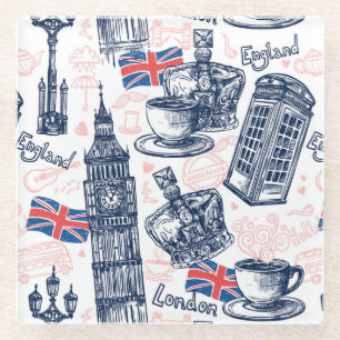 Dessous-de-verre En Verre Londres, Angleterre