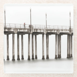 Dessous-de-verre En Verre Longez le quai Huntington Beach Pier