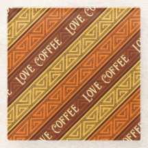 Love Café Autumnal Terre Brown Orange & Jaune