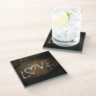 Dessous-de-verre En Verre Love graffiti