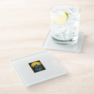 Dessous-de-verre En Verre Lune de loup