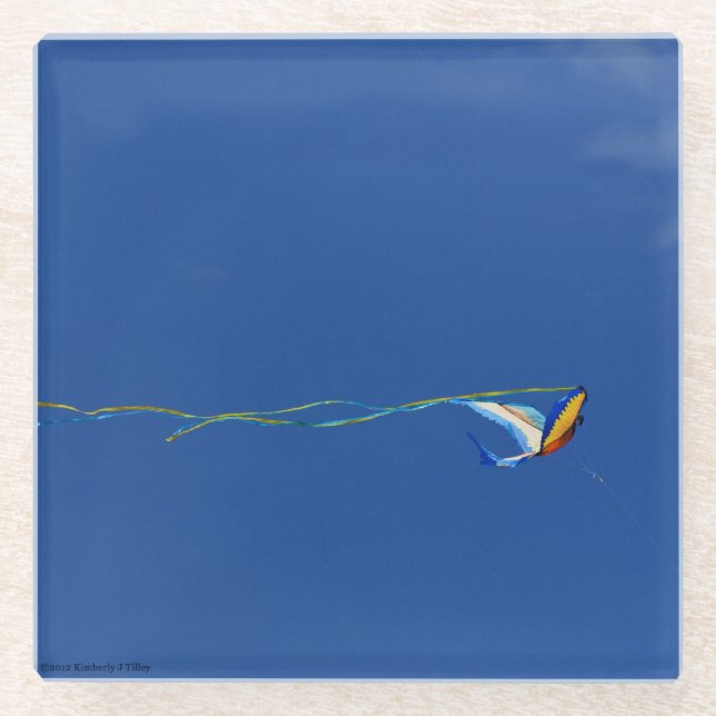 Dessous-de-verre En Verre Macaw Kite (Devant)