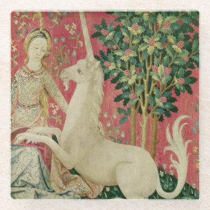 Dessous-de-verre En Verre Madame et la licorne : 'Sight