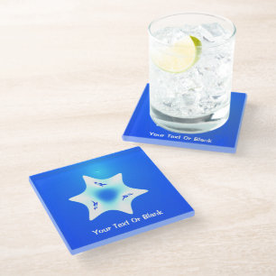 Dessous-de-verre En Verre Magen Lavan (Étoile blanche)