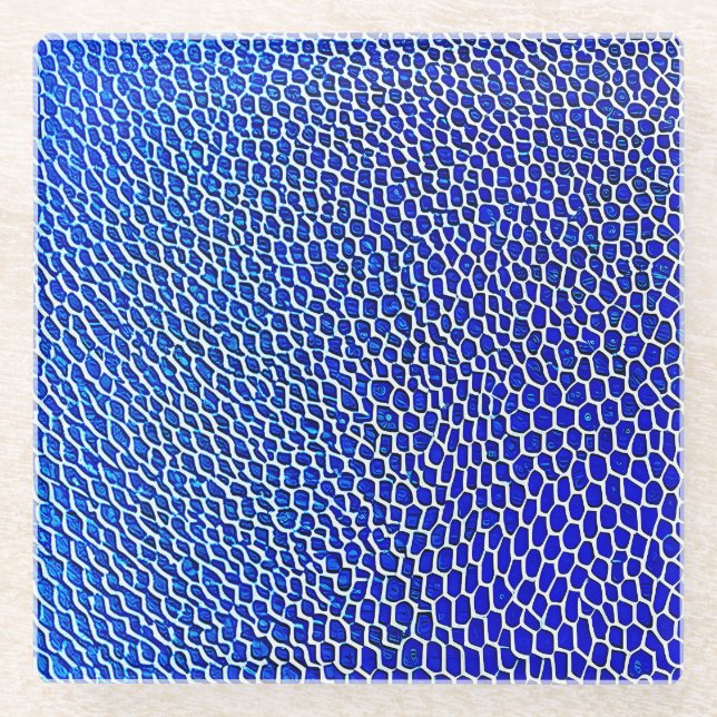 Dessous-de-verre En Verre "Maille quantique" (Devant)