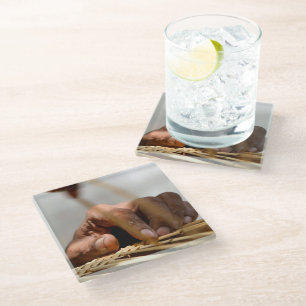 Dessous-de-verre En Verre Main de Weaver