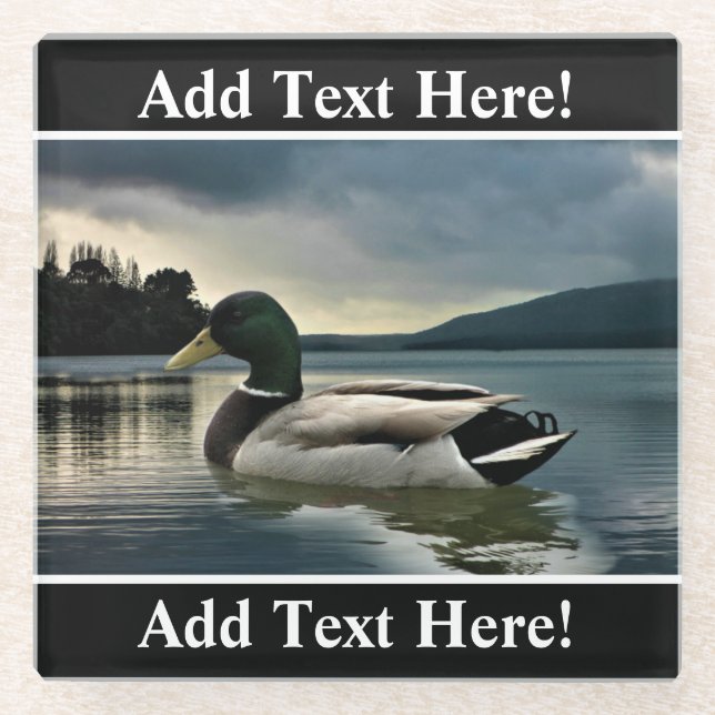 Dessous-de-verre En Verre Mallard Duck (Devant)