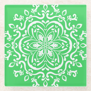Dessous-de-verre En Verre Mandala du printemps