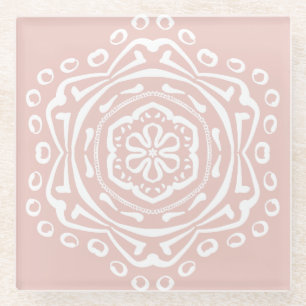 Dessous-de-verre En Verre Mandala Mallow