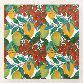 Dessous-de-verre En Verre Mango exotique : Été sans joint