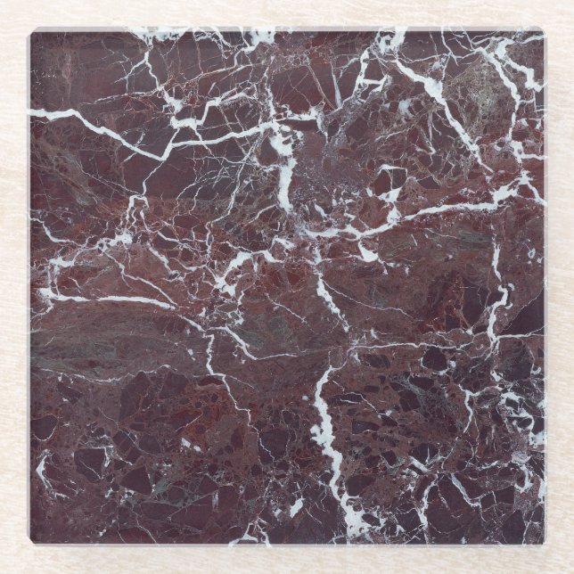 Dessous-de-verre En Verre Marbre de Bourgogne (Devant)