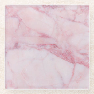 Dessous-de-verre En Verre Marbre rose