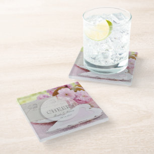 Dessous-de-verre En Verre Mariage de loveletter vintage de printemps
