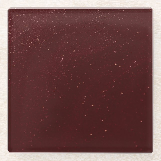 Dessous-de-verre En Verre Maroon Sand (Devant)
