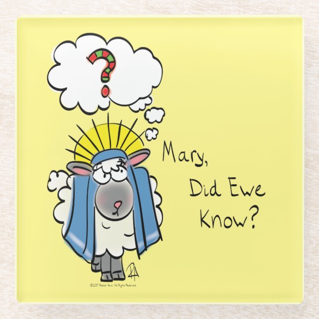 Dessous-de-verre En Verre Marron de Noël Chrétien (Devant)