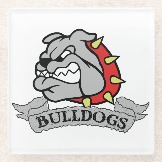 Dessous-de-verre En Verre Mason Bulldogs (Devant)