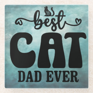 Dessous-de-verre En Verre Meilleur Dessous de verre de papa chat