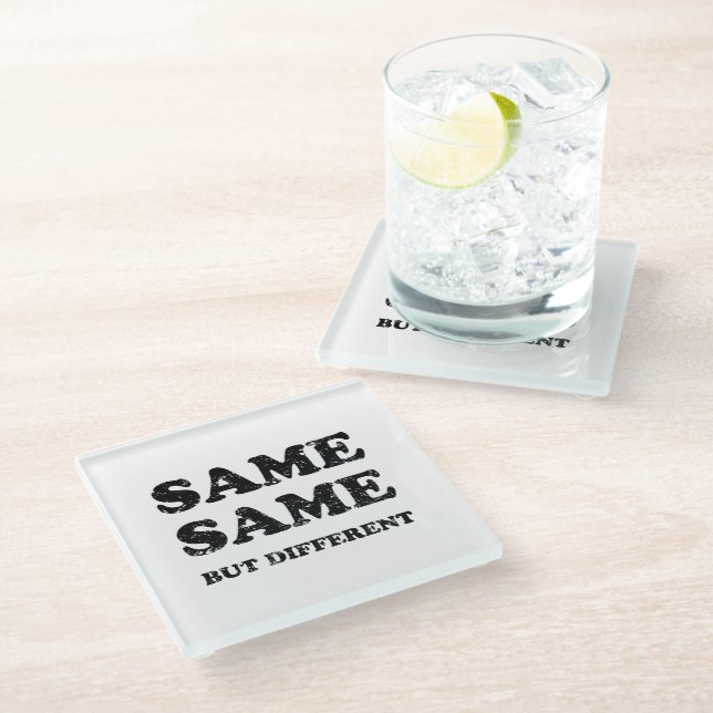 DESSOUS-DE-VERRE EN VERRE MÊME MAIS DIFFÉRENT (Incliné)