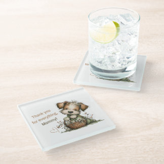 Dessous-de-verre En Verre Merci pour tout, Maman !
