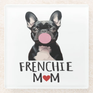 Dessous-de-verre En Verre Mignon bouledogue français