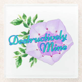 Dessous-de-verre En Verre Mine Destructivement