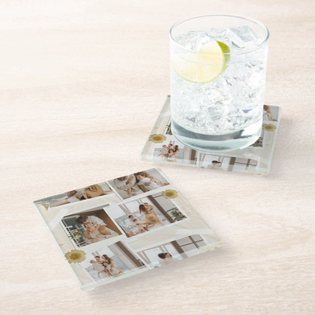 Dessous-de-verre En Verre #MinimalistDesignCoaster (Incliné)
