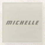 Dessous-de-verre En Verre Minimaliste Moderne Science-Fiction Professionnell<br><div class="desc">Design Simple Moderne Professionnel.</div>