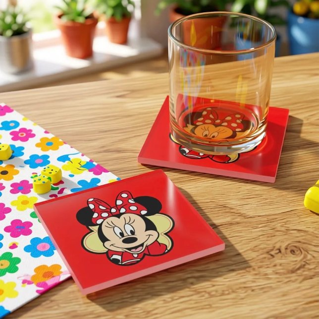 Dessous-de-verre En Verre Minnie (Créateur téléchargé)