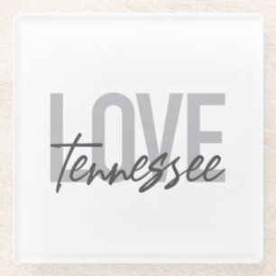 Dessous-de-verre En Verre Moderne, simple, chic, design urbain Love Tennesse