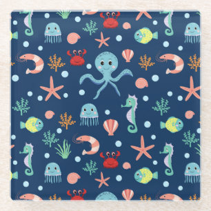 Dessous-de-verre En Verre Monde marin