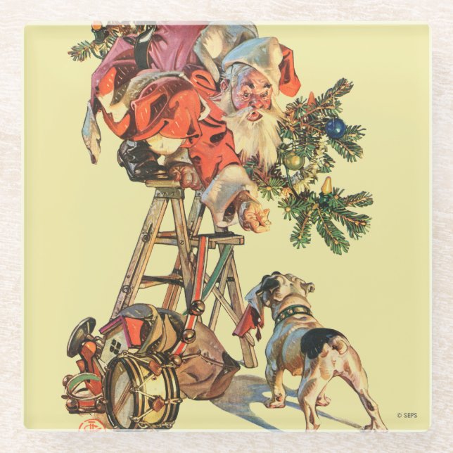 Dessous-de-verre En Verre Monter une échelle (Devant)