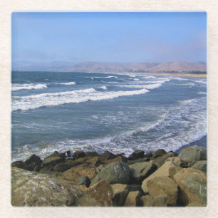 Dessous-de-verre En Verre Morro Bay, Californie