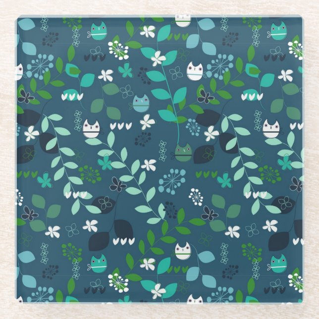 Dessous-de-verre En Verre motif (Devant)