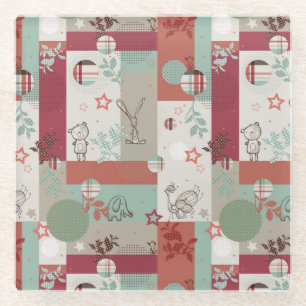 Dessous-de-verre En Verre Motif 2 d'édredon de bébé