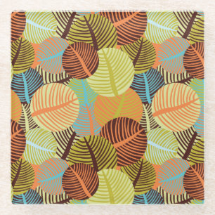 Dessous-de-verre En Verre Motif abstrait