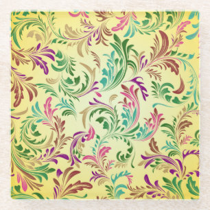 Dessous-de-verre En Verre Motif Branches Design-78466