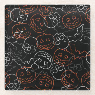 Dessous-de-verre En Verre Motif de Halloween