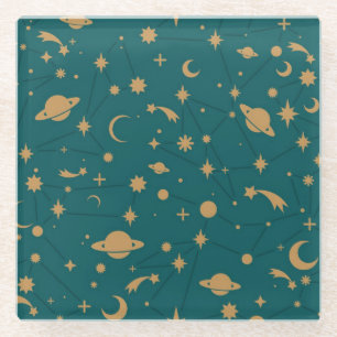 Dessous-de-verre En Verre Motif de l'espace