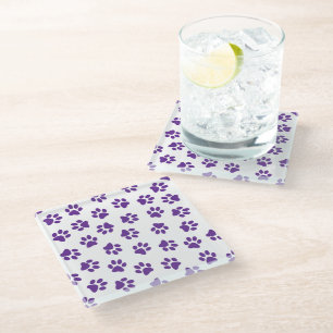 Dessous-de-verre En Verre Motif De Pailles, Pailles De Chien, Pailles De Pur
