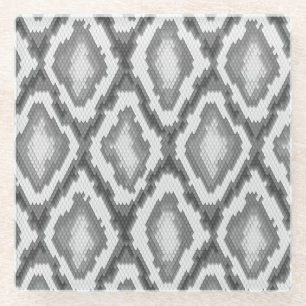 Dessous-de-verre En Verre Motif de peau de serpent de python