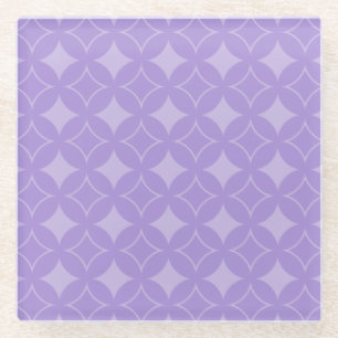 Dessous-de-verre En Verre Motif de shippo Lilac