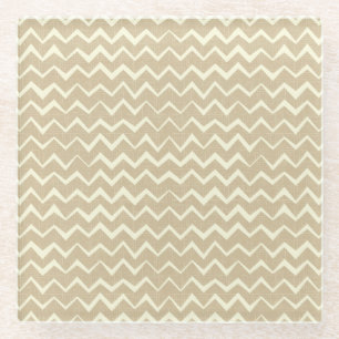 Dessous-de-verre En Verre Motif de zigzag