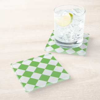 Dessous-de-verre En Verre Motif Green Flash Diamond