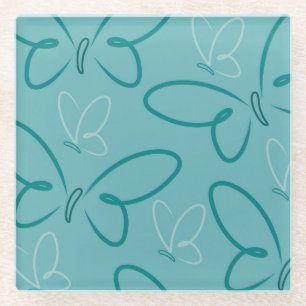 Dessous-de-verre En Verre Motif papillon
