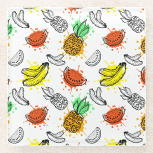 Dessous-de-verre En Verre Motif sans couture Vector Graphic