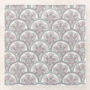 Dessous-de-verre En Verre Motif vintage de Centle