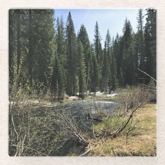Dessous-de-verre En Verre Muir Creek, Oregon (Devant)