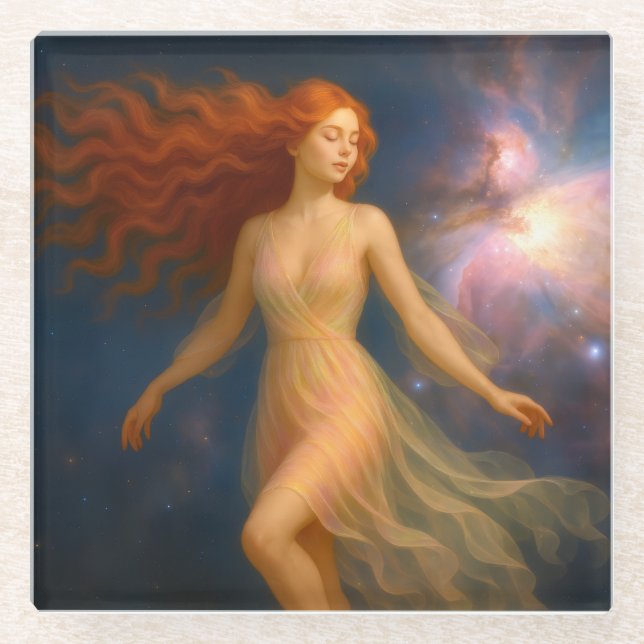 Dessous-de-verre En Verre Mystik Woman (Devant)