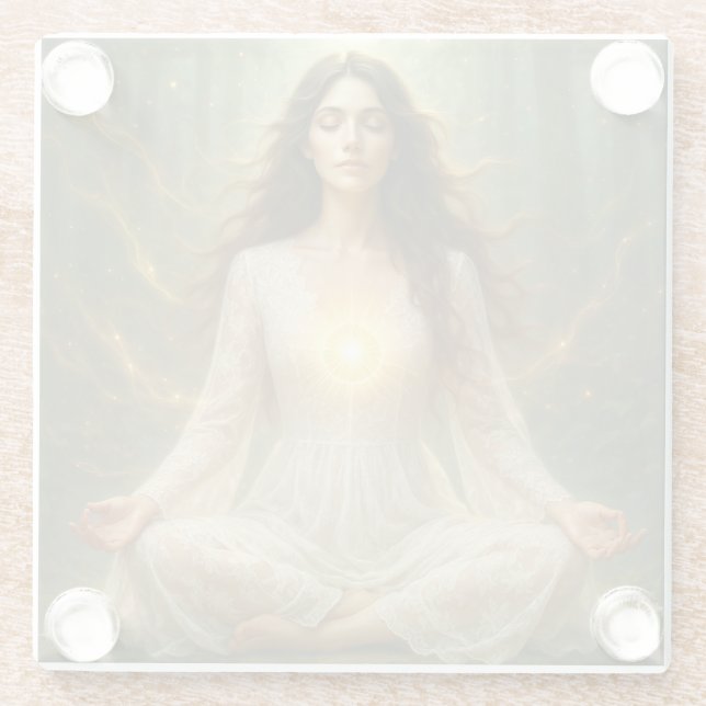 Dessous-de-verre En Verre Mystik Woman (Dos)