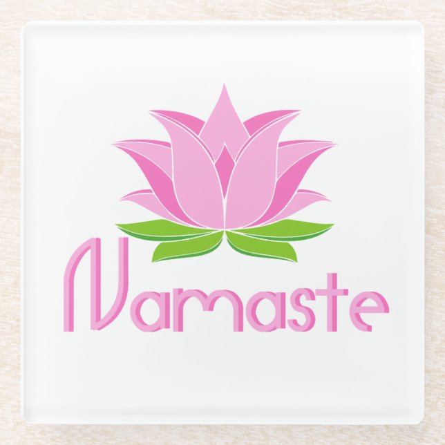 Dessous-de-verre En Verre Namaste (Devant)